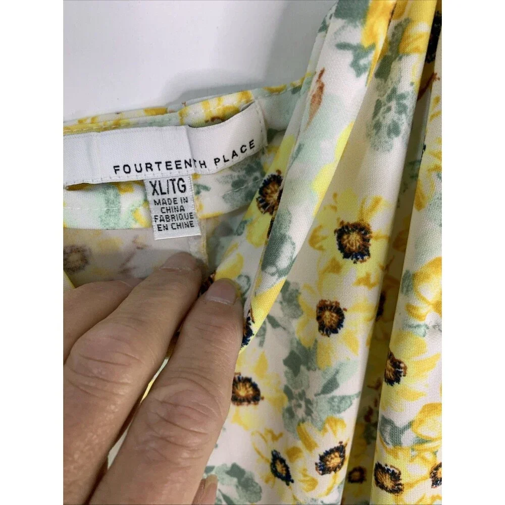 Fourteenth Place Floral Midi Dress XL NWT - Picture 3 of 9